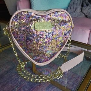 Sequin Heart Crossbody